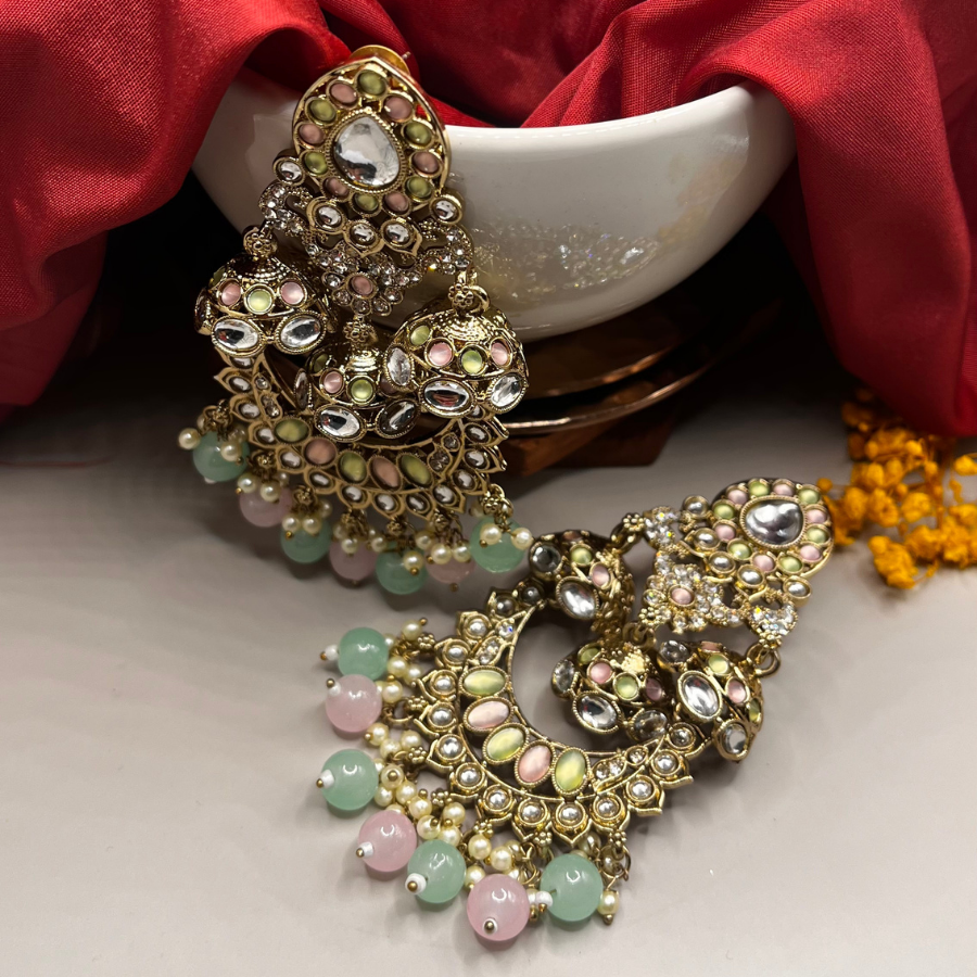 Gold-Toned Designer Earrings