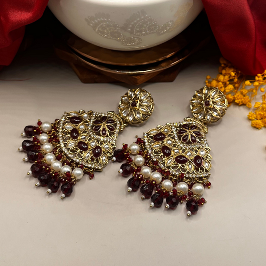 Gold-Toned Designer Earrings