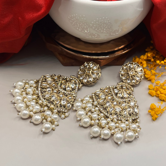 Gold-Toned Designer Earrings