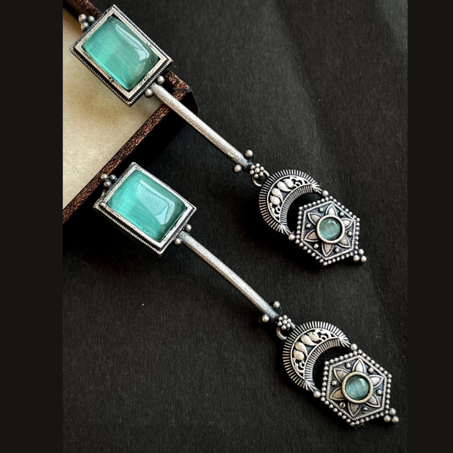 Aqua Blue Drop Earrings