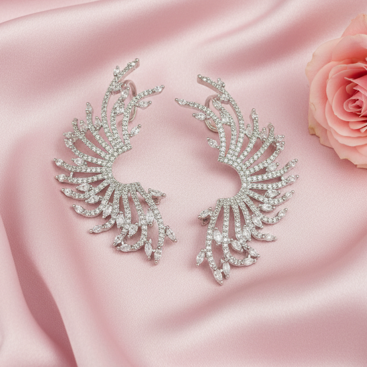 Nia Inspired Diamond Ear Cuff Earrings