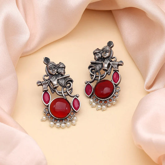 Lord Radha Krishna Earrings