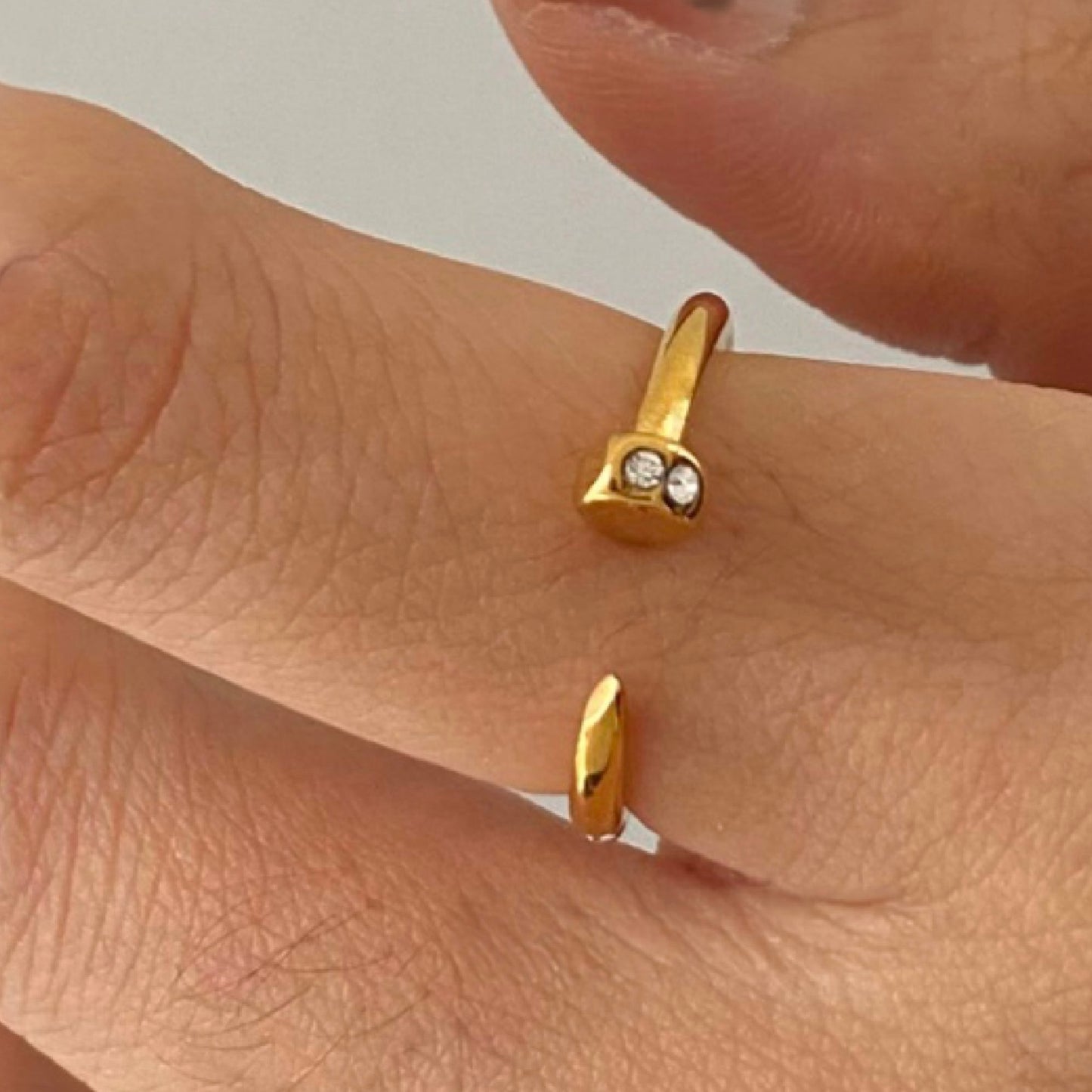 Nail AD Studded Ring