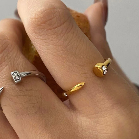 Nail AD Studded Ring