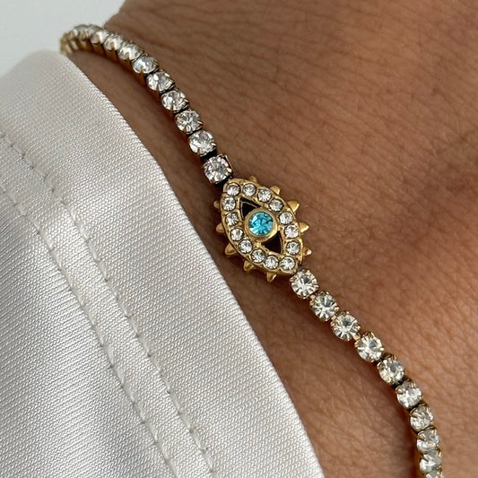 Tennis Evileye Chain Bracelet