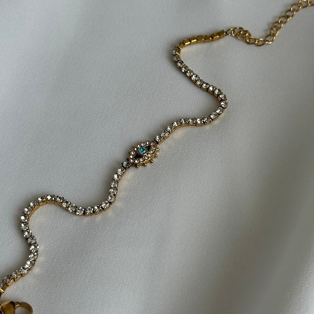 Tennis Evileye Chain Bracelet