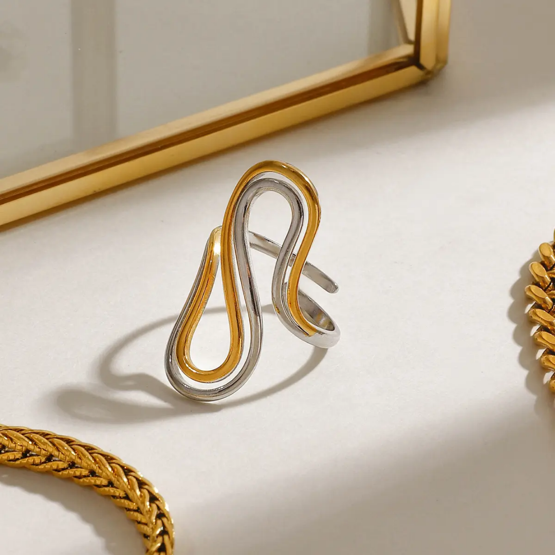 Dual Tone Finger Ring