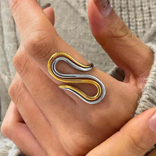 Dual Tone Finger Ring