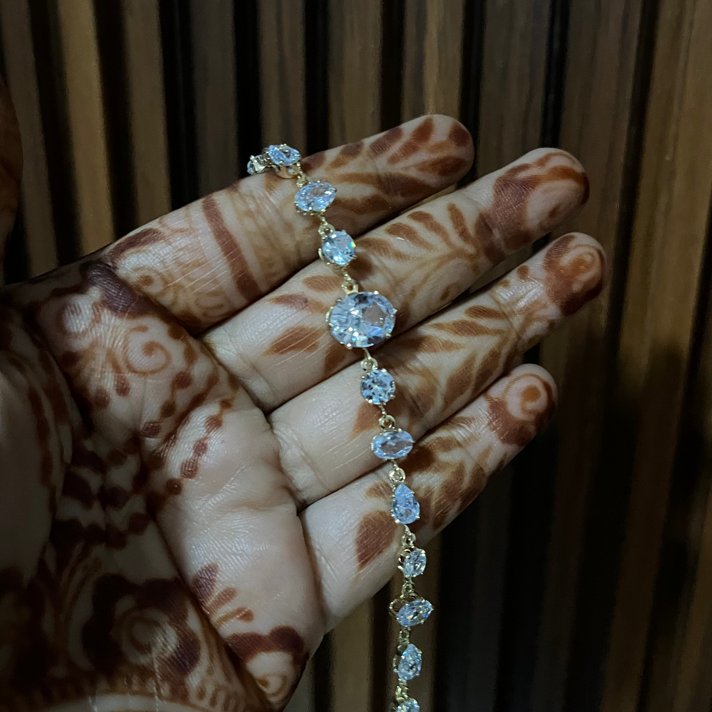 Multi Shape White Chain Bracelet