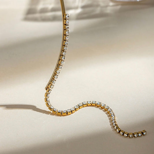 Open Choker Delta Charms Hasli Necklace