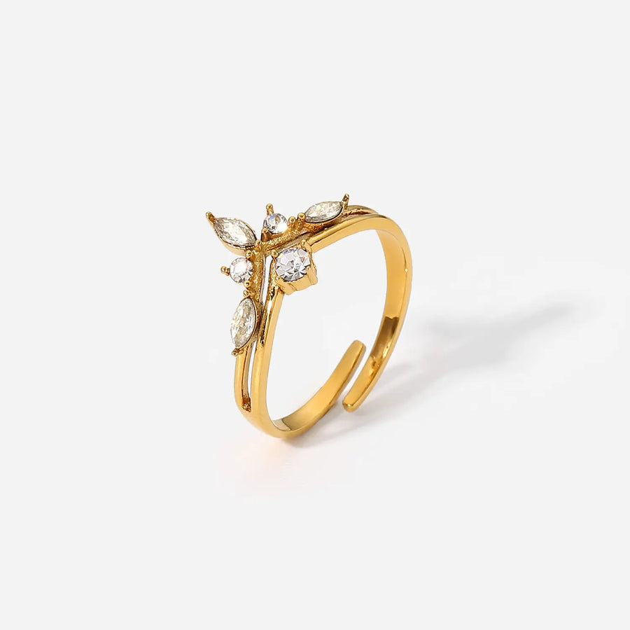 Flower Crown 18k Gold PVD Ring