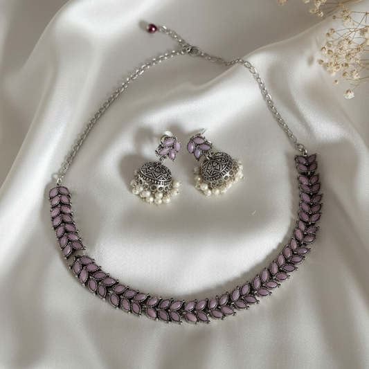 Leaf Shape Necklace Set