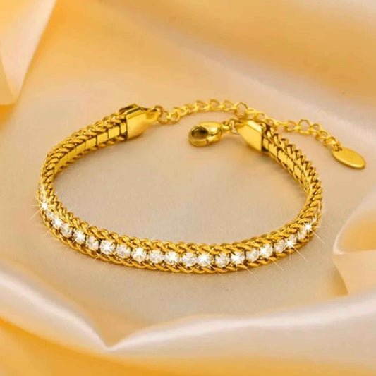 Crystal Tennis Chain Bracelet