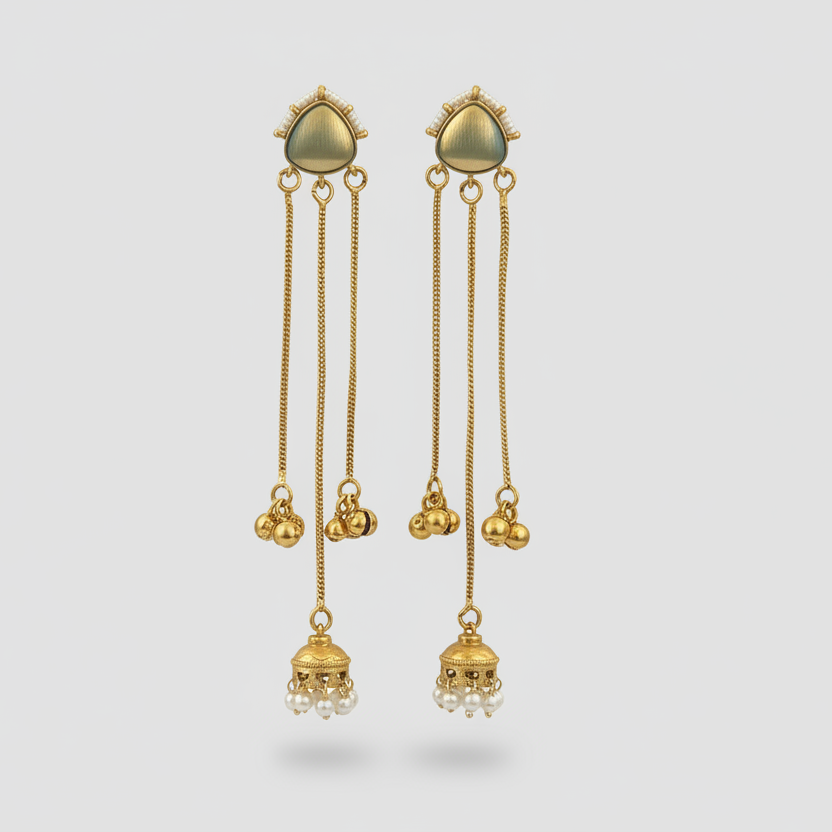 Sleek Kashmiri Earrings