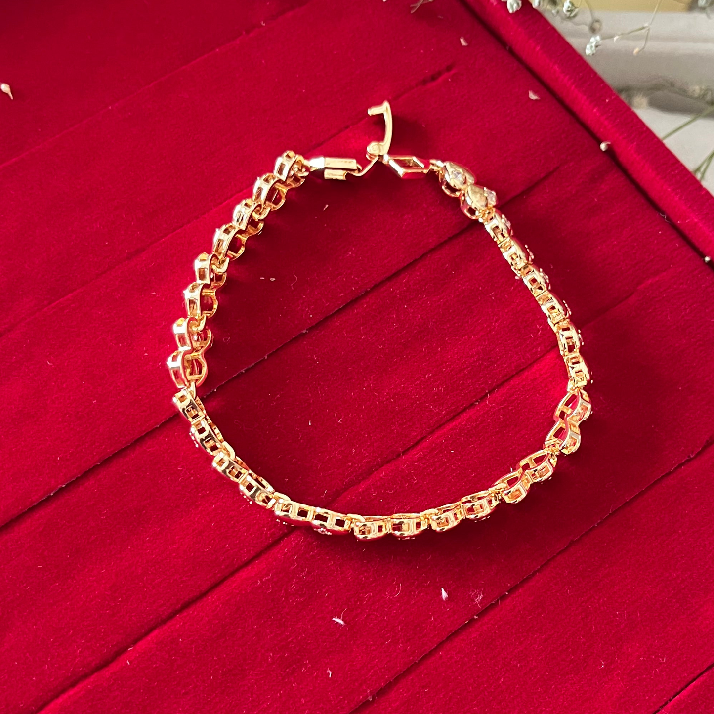 Heart AD Chain Bracelet