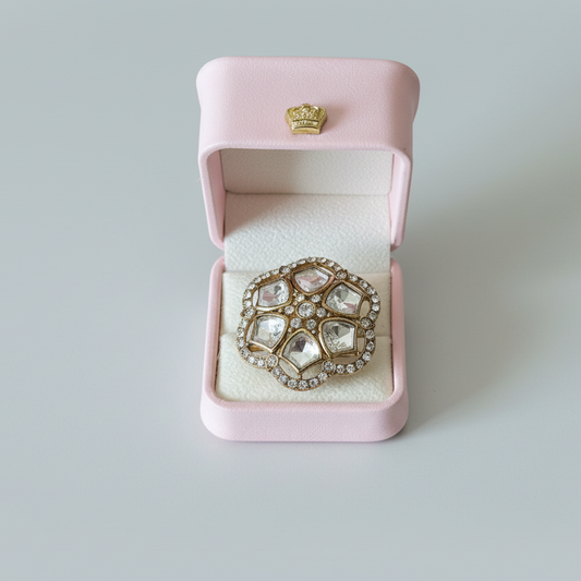 Statement Kundan Zircon Rings