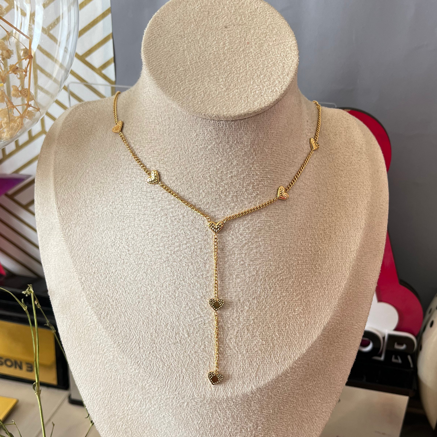 Heart Tie Chain Necklace