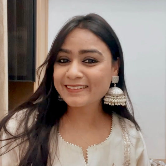 Classic Silver Jhumkas Earring