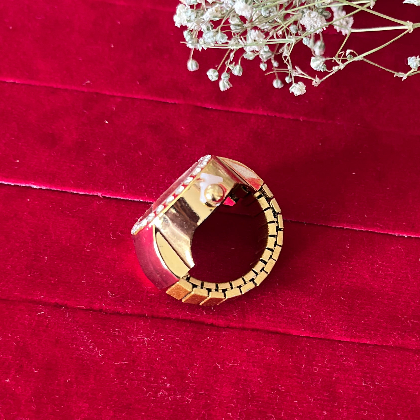 Green Dial Watch Ring