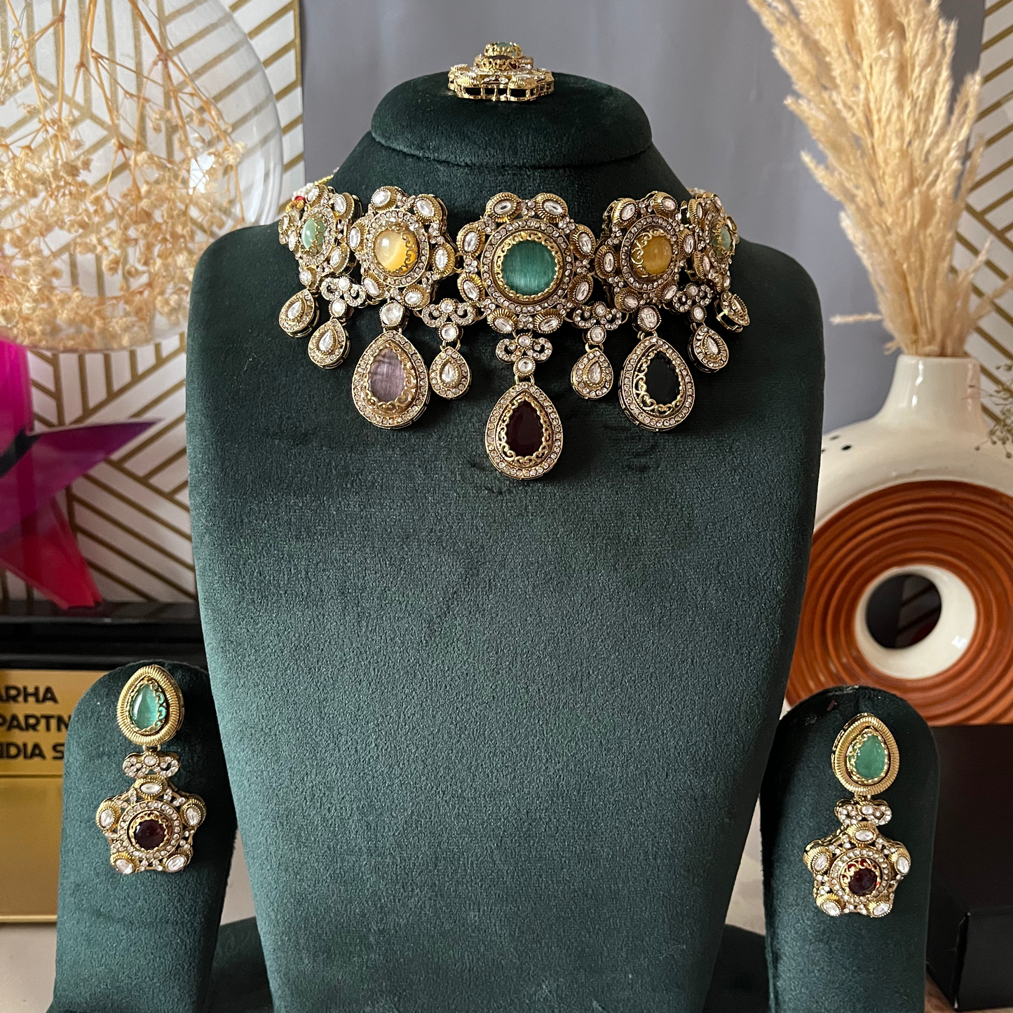 Monalisa Stone Brand Inspired Necklace Set