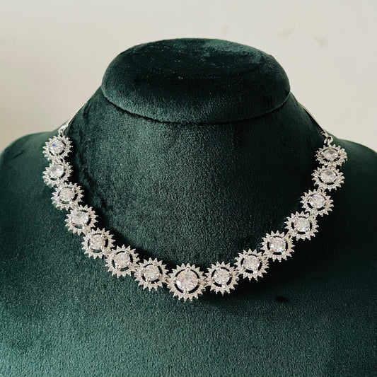 White AD Necklace Set