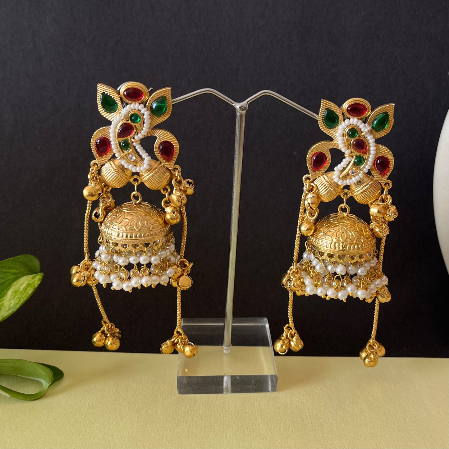 Bird Kasmiri Jhumka Earrings
