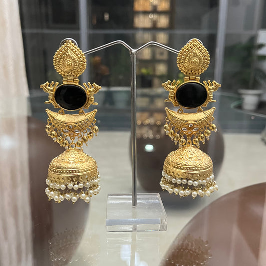Shraddha Gold Jhumkas Earring