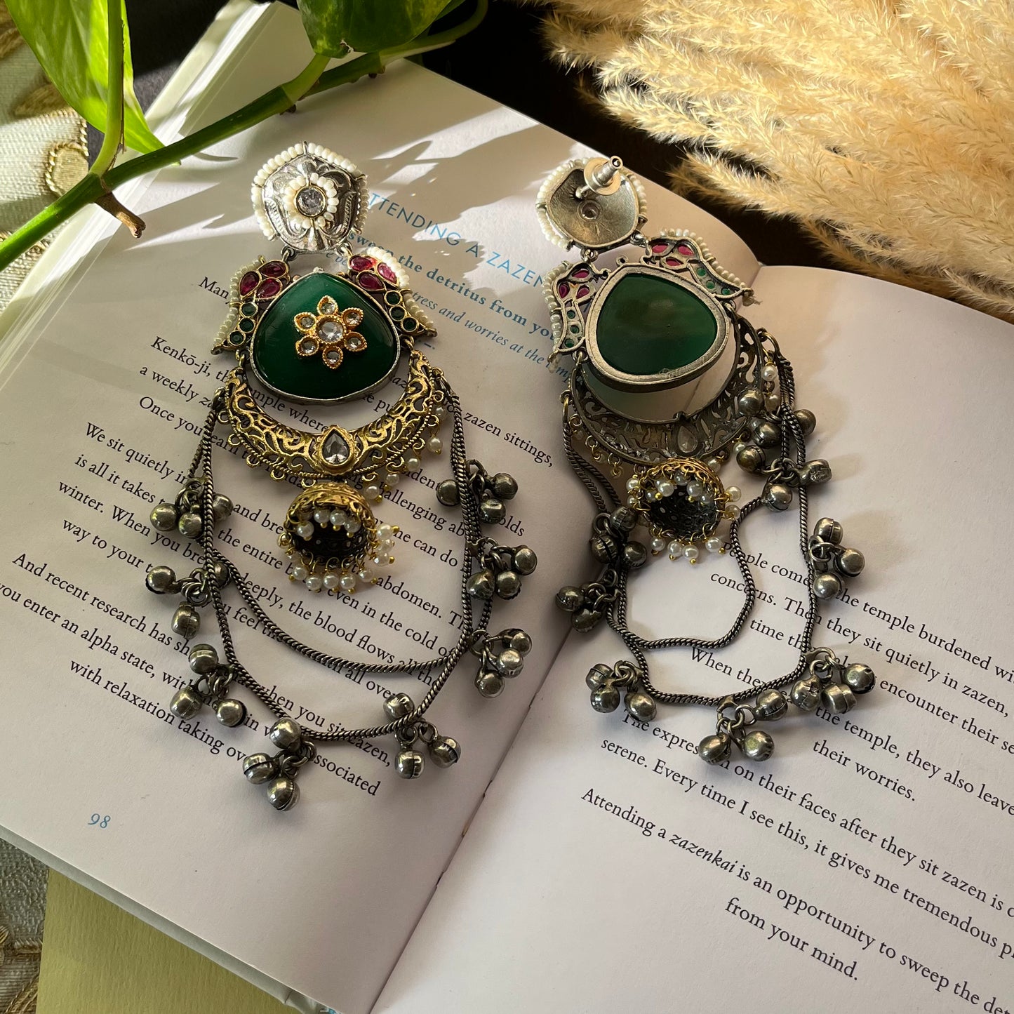 Dual Tone Kashmiri Earrings