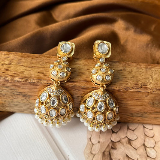 Kundan Jhumkas Earring
