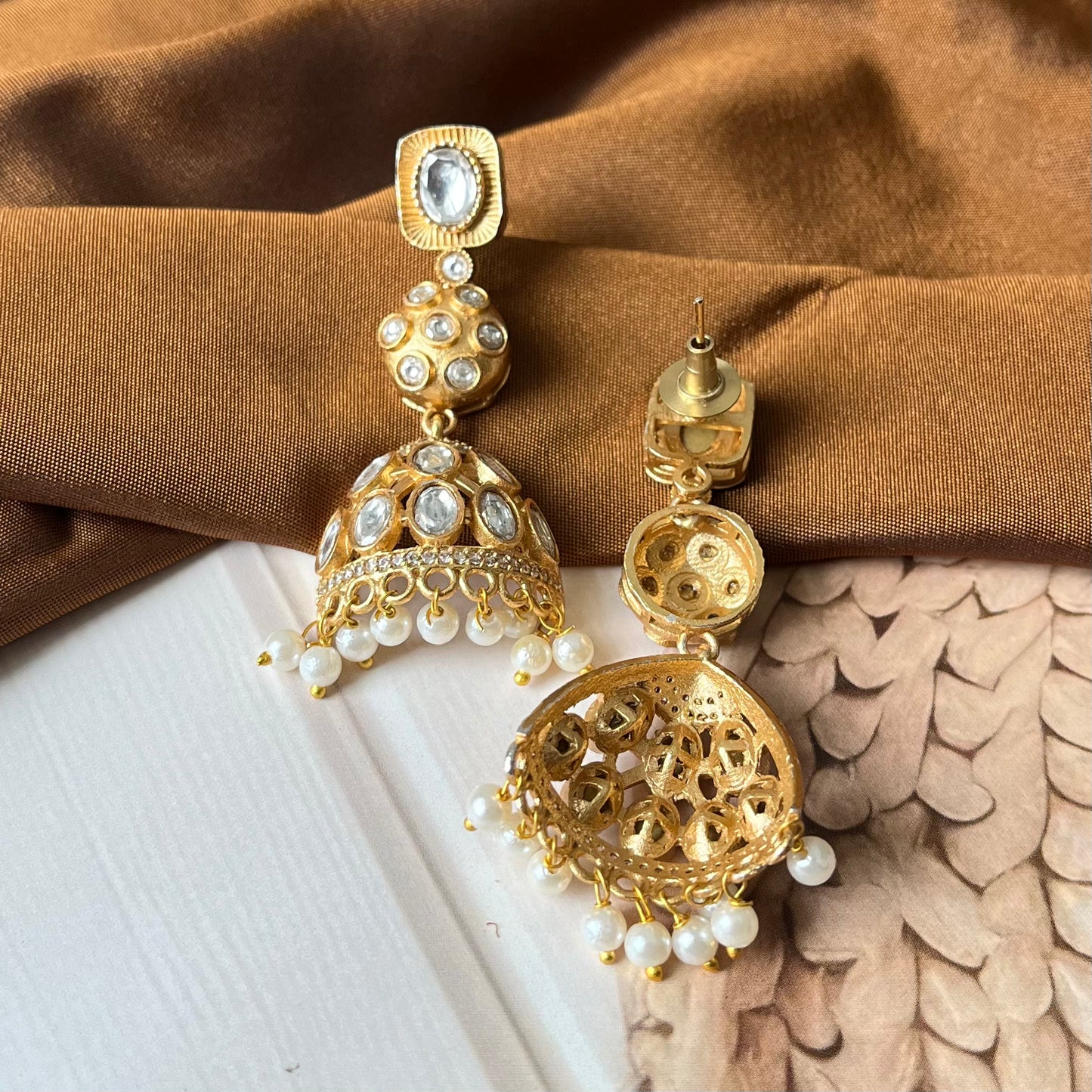 Kundan Jhumkas Earring