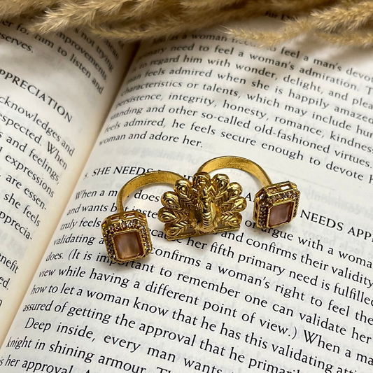 Peacock Stone Statement Ring