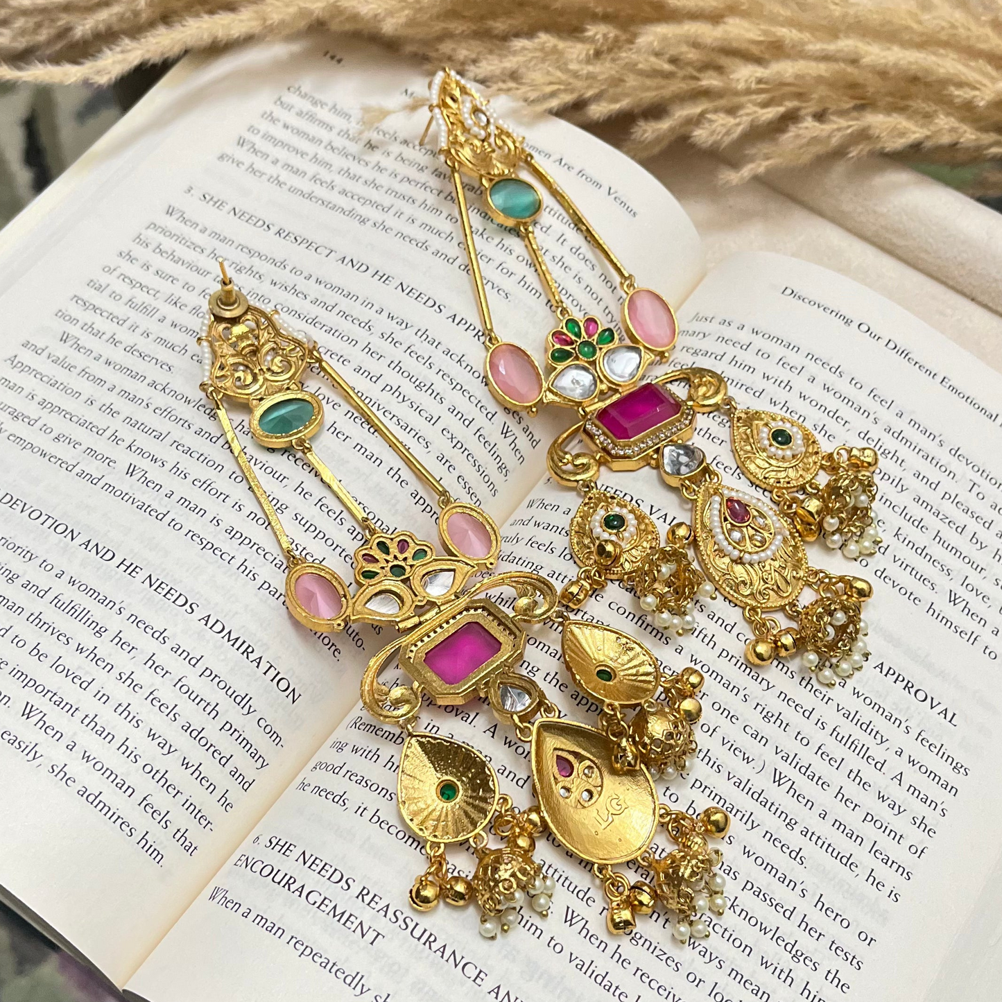 Kavita Statement Kashmiri Earrings