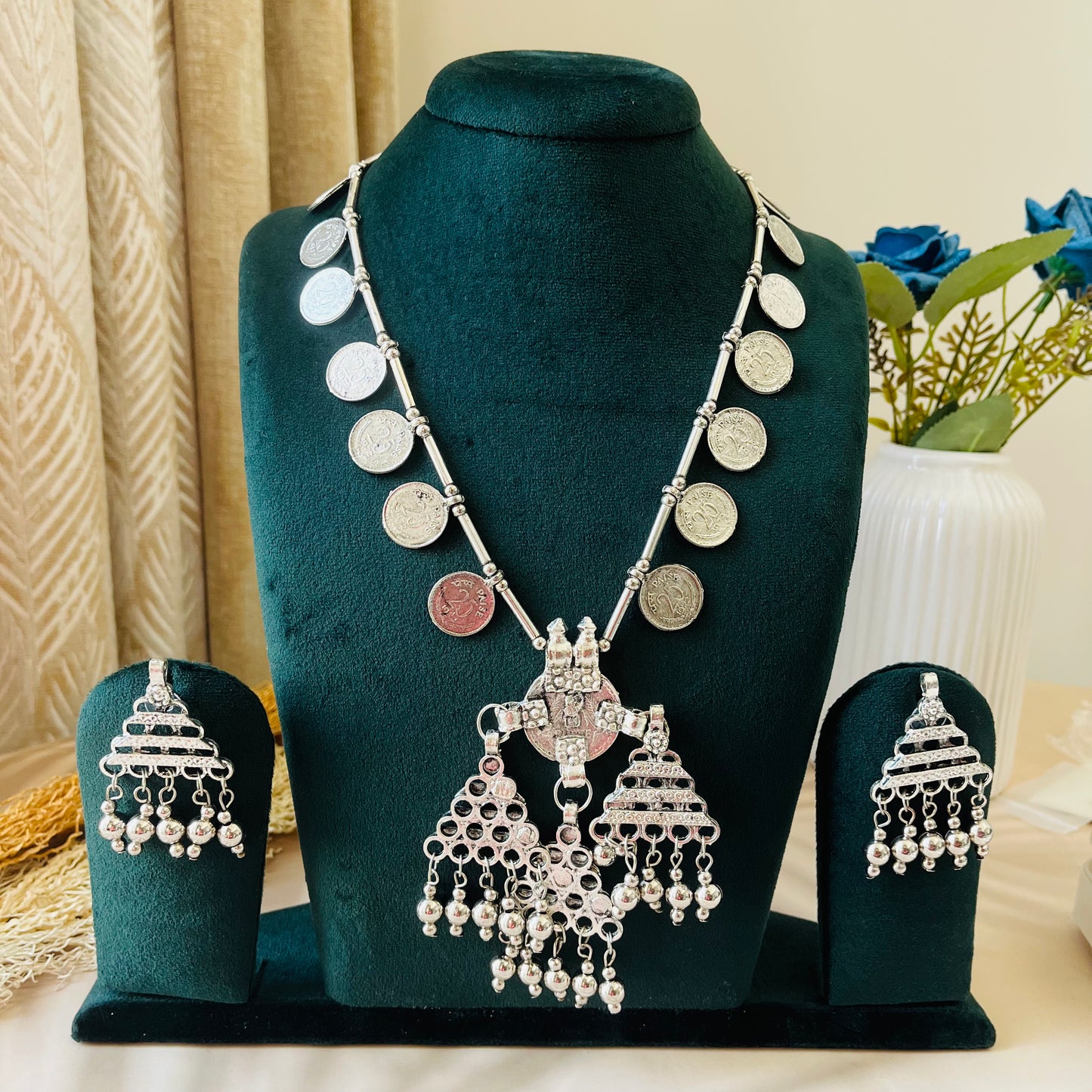 Afghani Brass Necklace Set