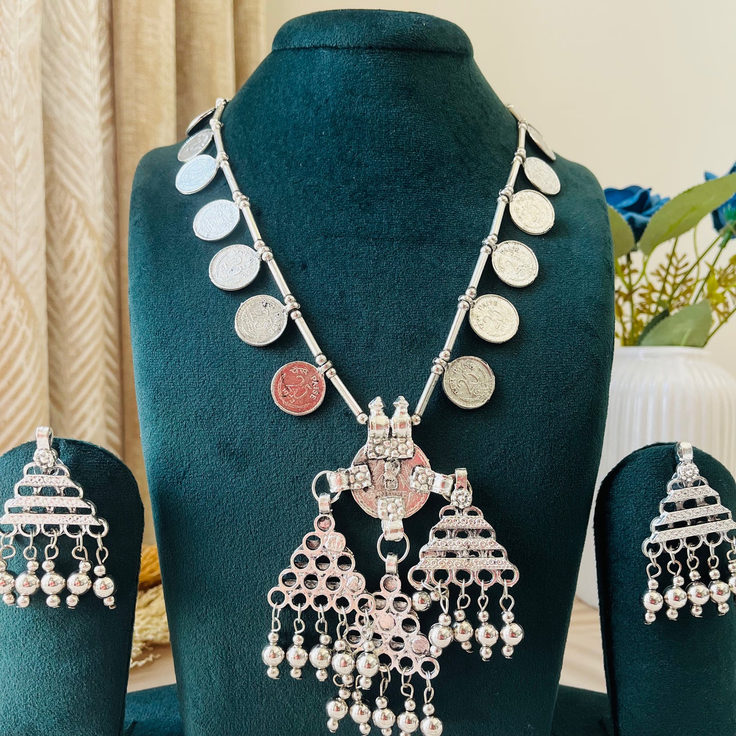 Afghani Brass Necklace Set