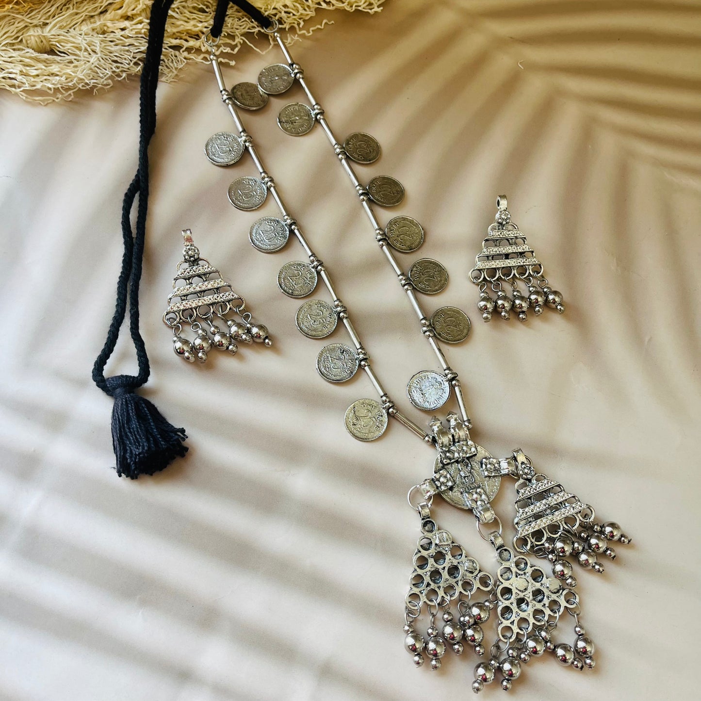 Afghani Brass Necklace Set