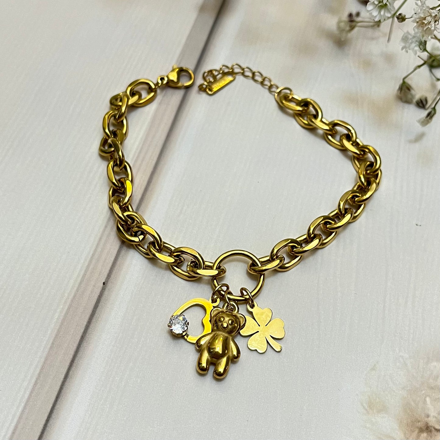 Doll Clover Chain Bracelet