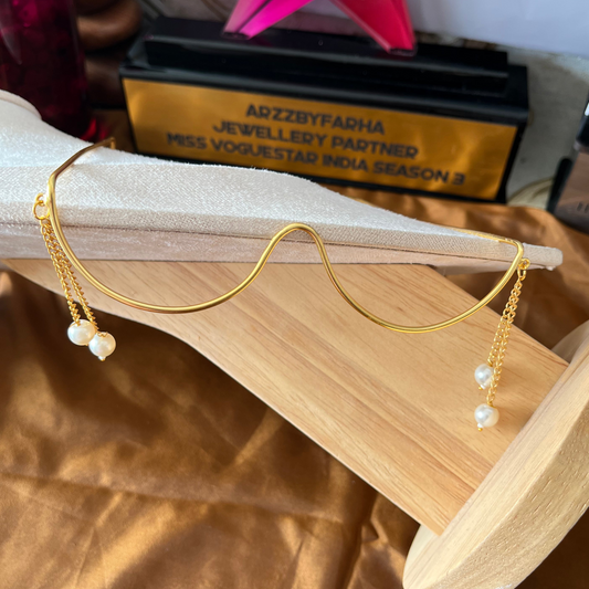 Gold Pearl Hanging Facelets