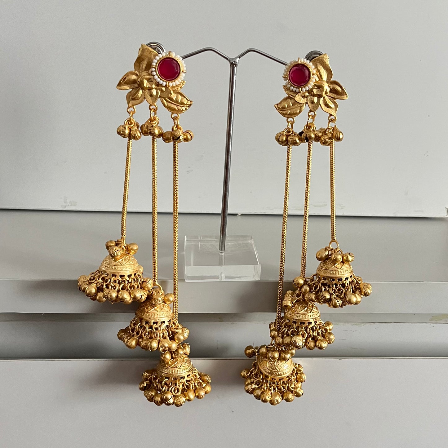 Hanging Jhumkas Kashmiri Earrings
