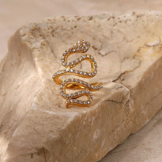 Luxe Snake Statement Ring Gift Combo