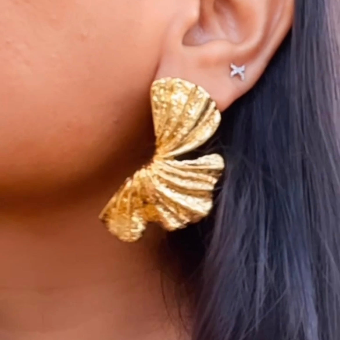 Luxe 18k Gold Studs