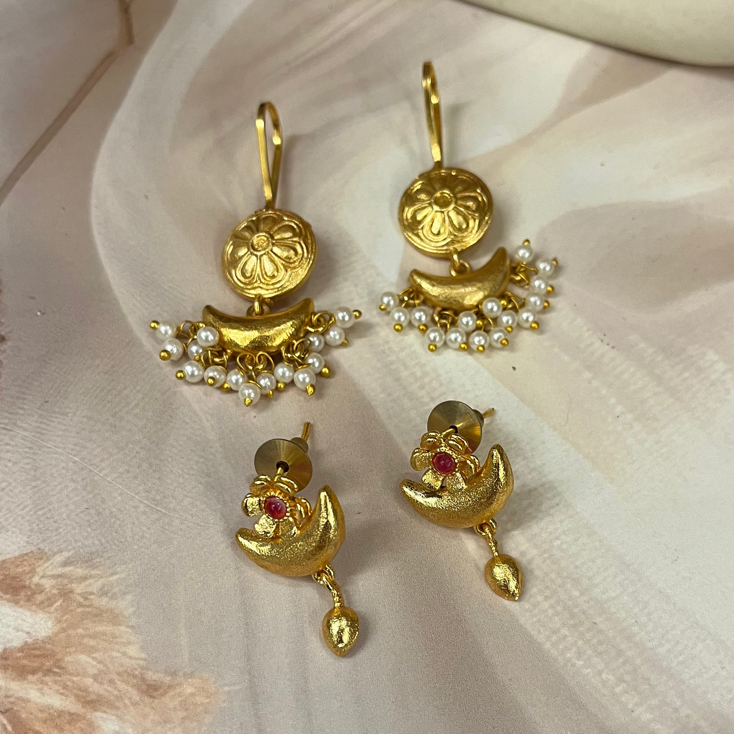 Bugadi with Studs Earrings