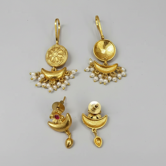 Bugadi with Studs Earrings