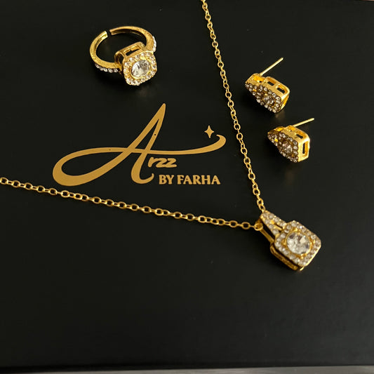 Set of 4 AD Chain Necklace Set