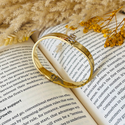 Crystal Stone Cuff Bracelet
