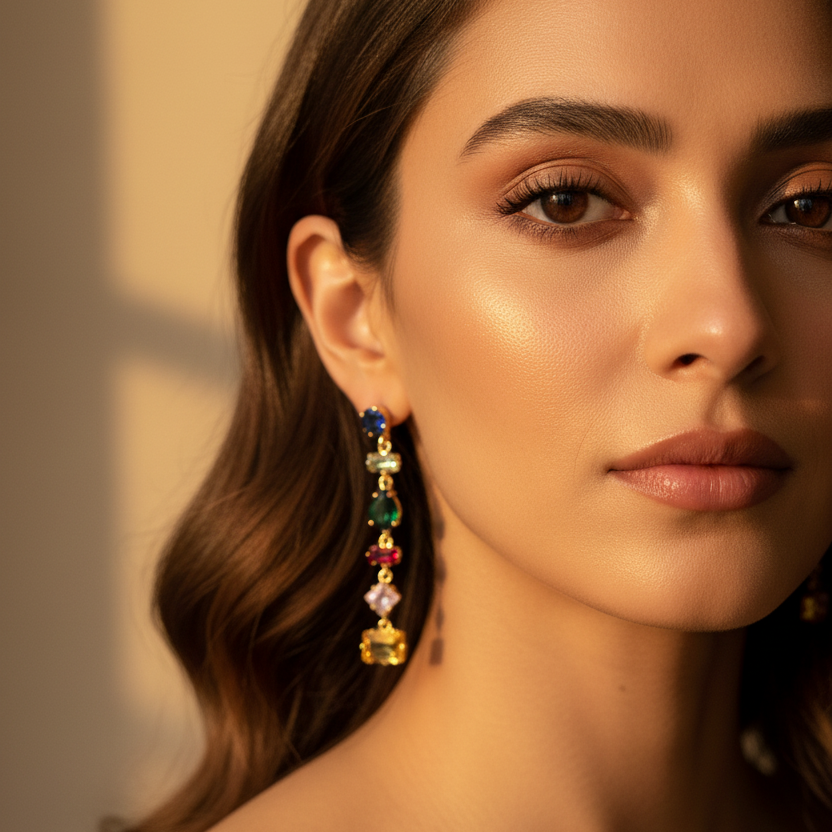 Multicolor Drop Earrings