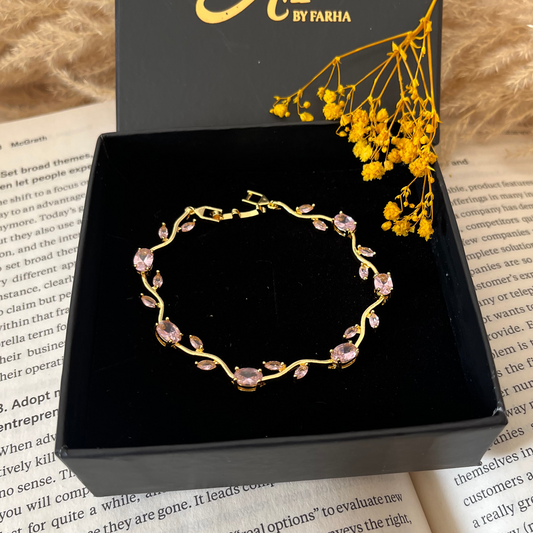 Baby Pink Tulip Bracelet