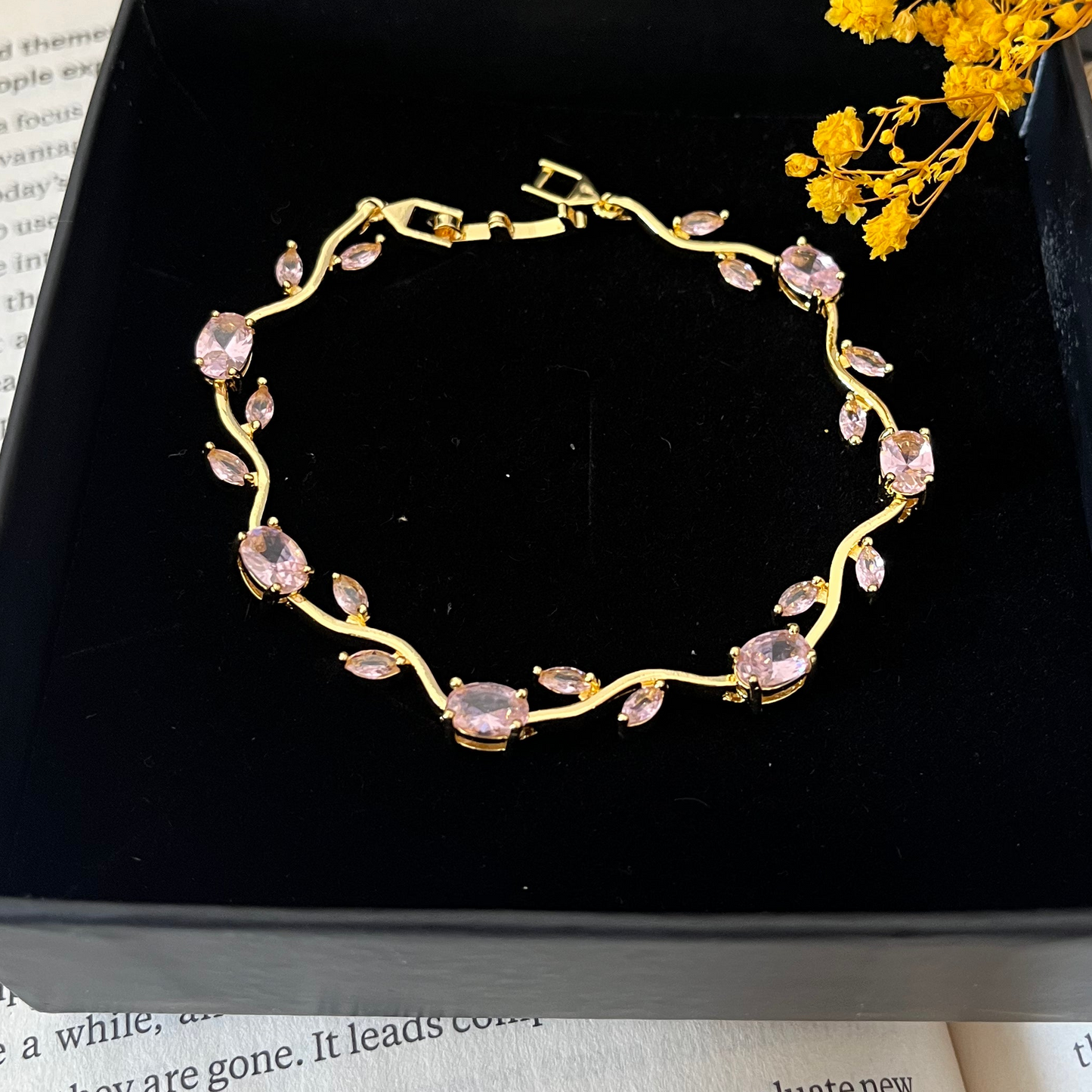 Baby Pink Tulip Bracelet