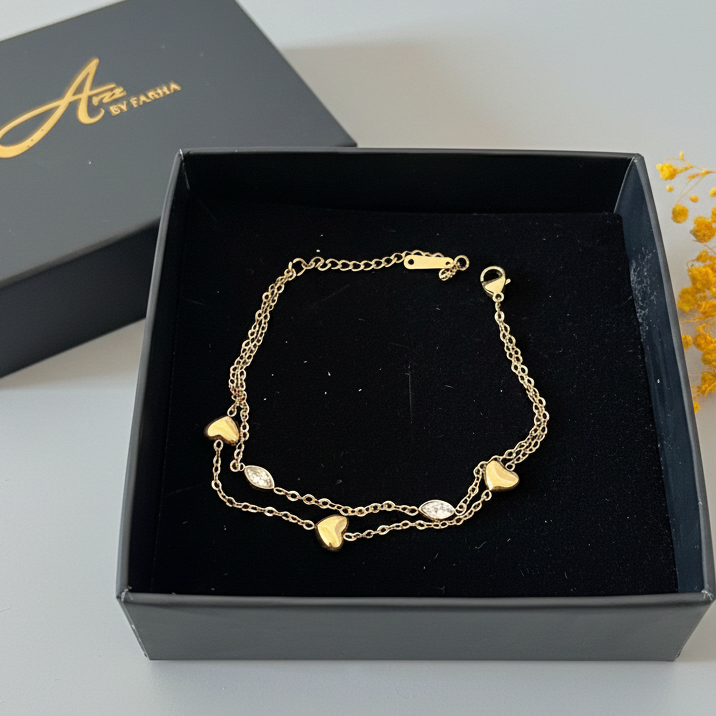 Lil Heart Chain Bracelet