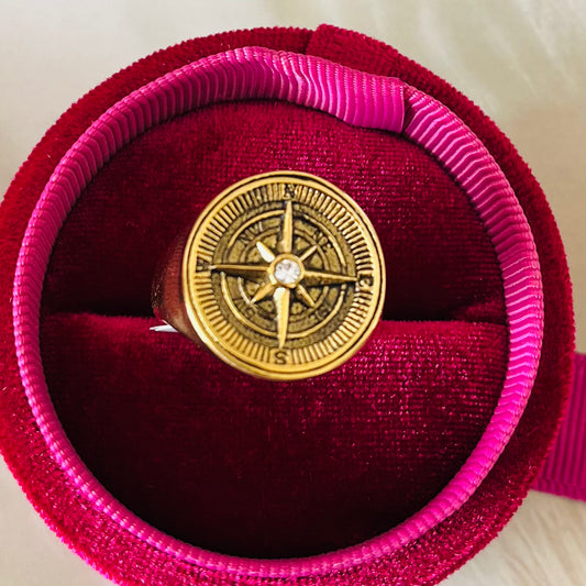 Gold Direction Men's Ring