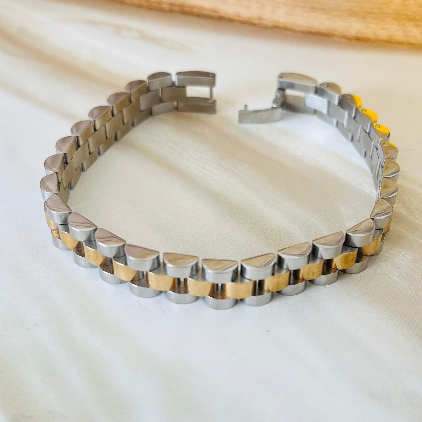 Luxe Dual Tone Men's Bracelet